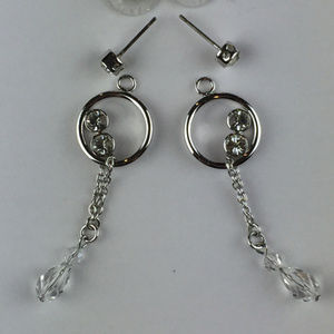 Rare Unique Swarovski crystal Dangle/Stud Earrings